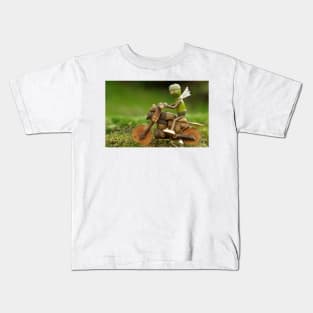 Acorn Man - Oak Folk biker Kids T-Shirt